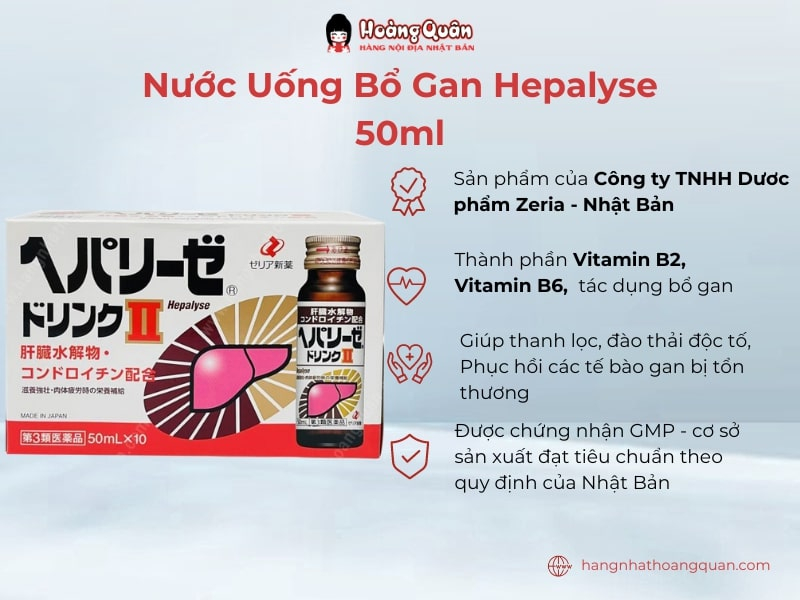 thành phần Nước Uống Bổ Gan Hepalyse II (50mlx10c) thành phần Nước Uống Bổ Gan Hepalyse II (50mlx10c)