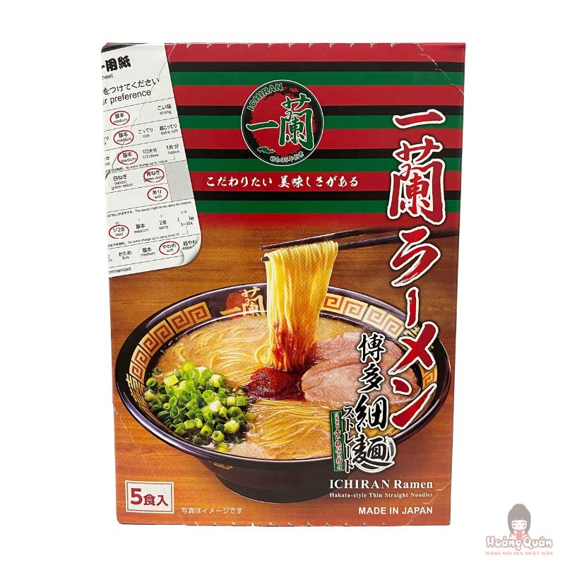 ﻿Mì Ichiran Ramen Hakata (5 phần) 645g
