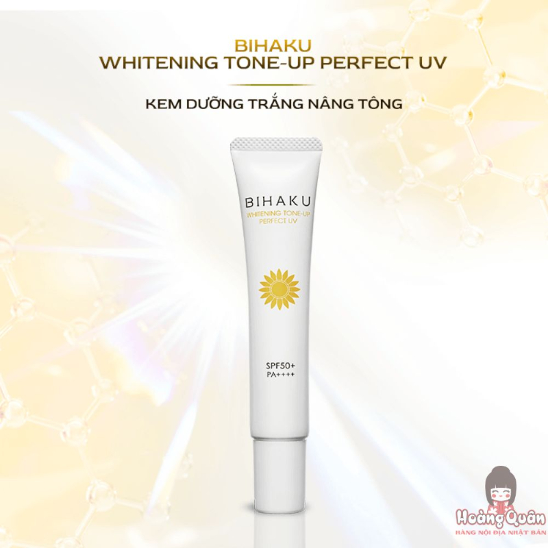 Kem Chống Nắng Dưỡng Trắng Bihaku Tone Up SPF50, PA++++ 30g
