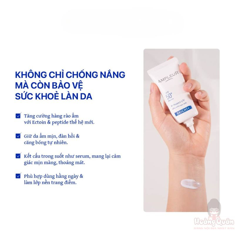 Kem chống nắng Ampleur W Protect UV Bright+ SPF50+/PA++++ 30g giá rẻ