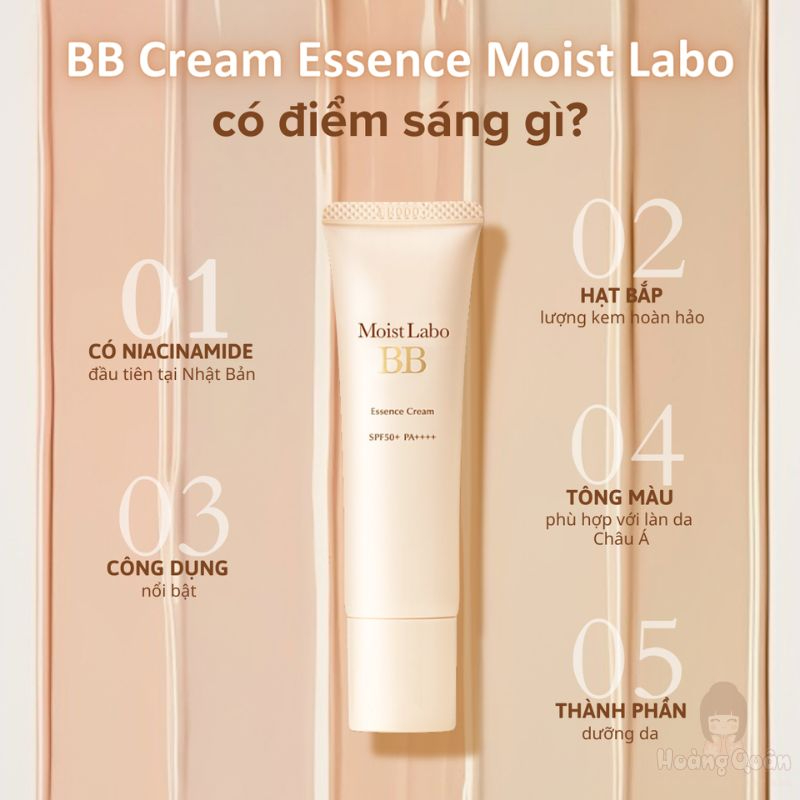Kem nền Moist-Labo BB Cream Meishoku 30g (Màu ánh số 01P) giá rẻ