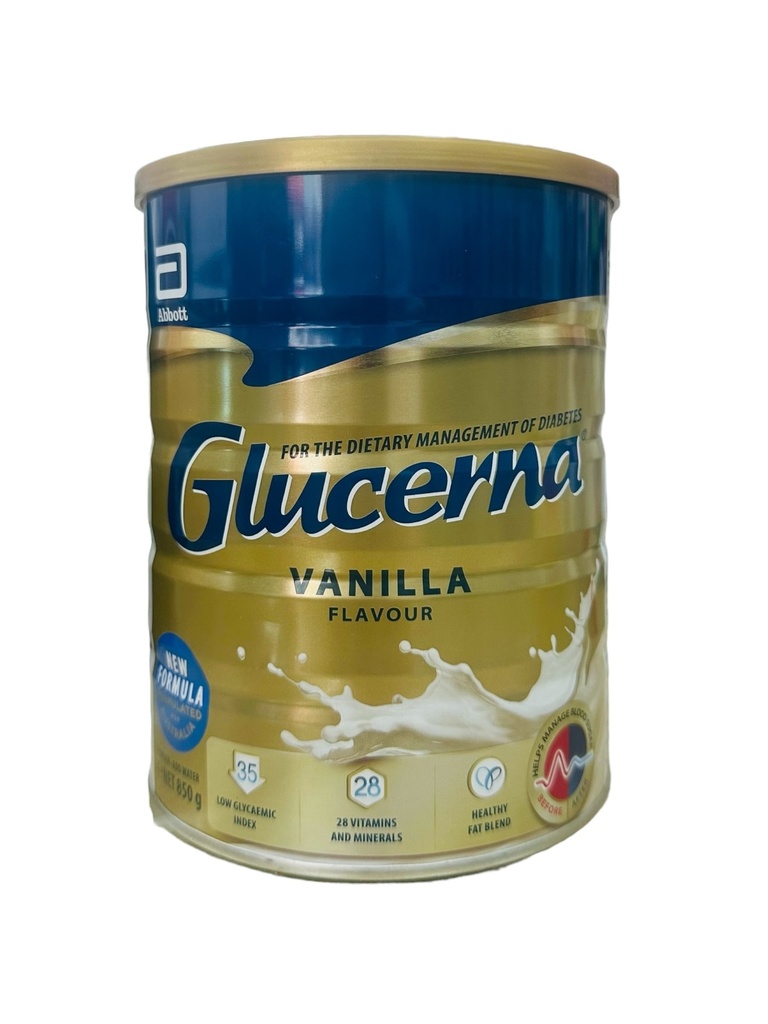 Sữa Glucerna Úc Hương Vani Cho Người Tiểu Đường 850g