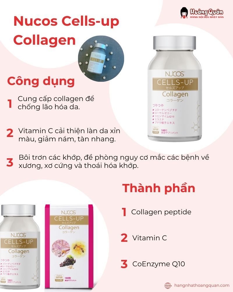 Viên uống Nucos Cells-up Collagen