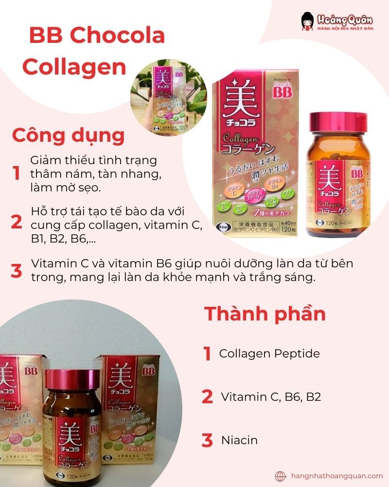 Viên uống BB Chocola Collagen