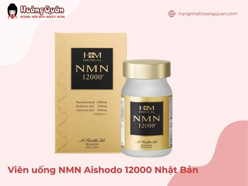 Viên uống NMN Aishodo 12000 Nhật Bản