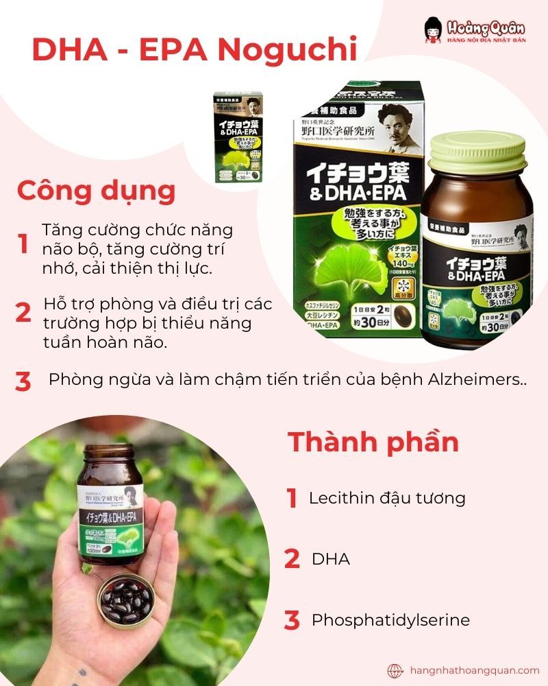 Viên thuốc bổ não nhật DHA - EPA Noguchi