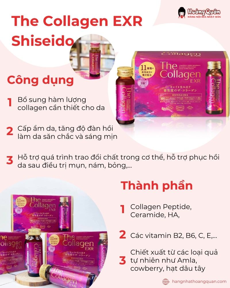 The Collagen EXR Shiseido dạng nước được ưa chuộng