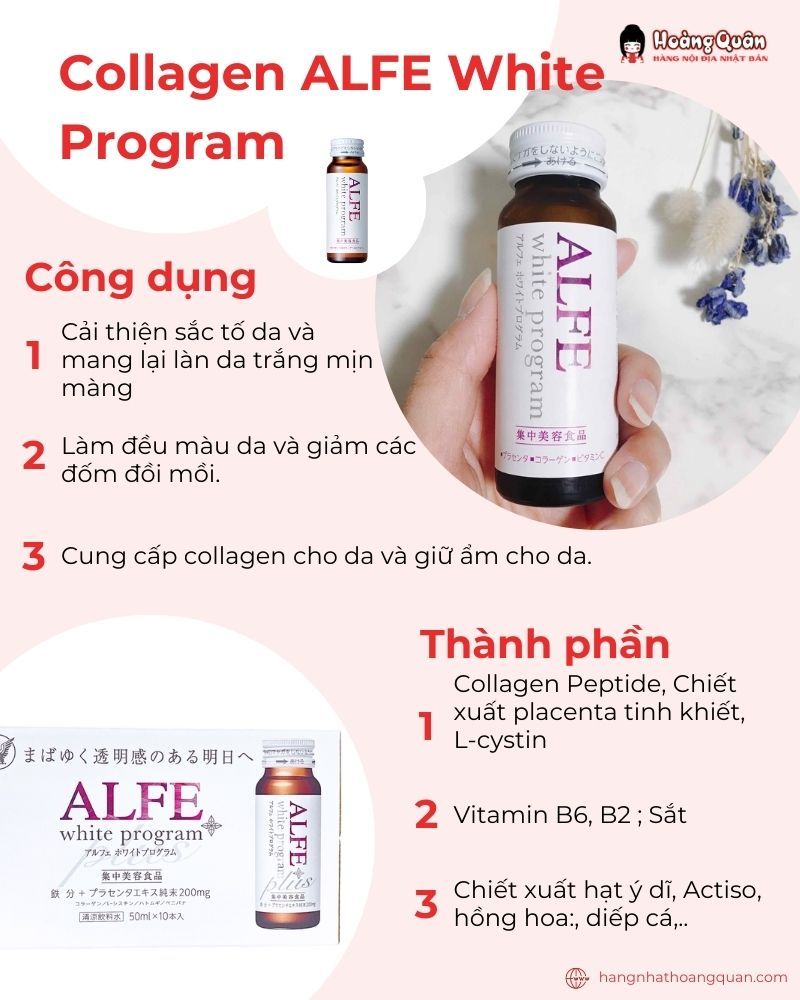 Alfe White Program xuất xứ Nhật Bản