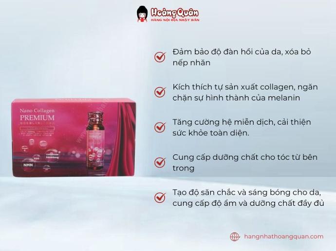 Công dụng Nano Collagen Premium 50.000mg