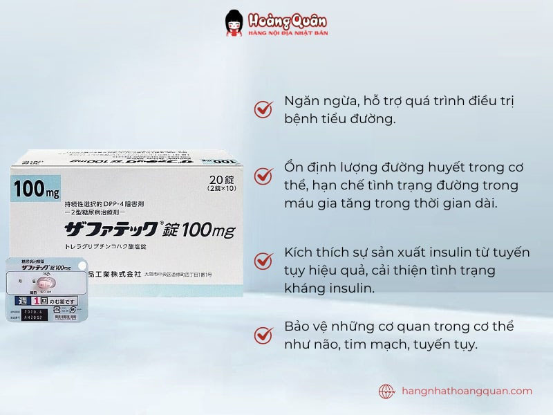 Thuốc đặc trị tiểu đường Zafatek giúp bạn ngăn ngừa bệnh tiểu đường