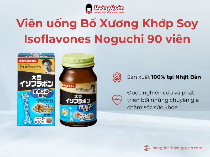 Viên uống Bổ Xương Khớp Soy Isoflavones Noguchi 90 viên có hiệu quả rõ rệt