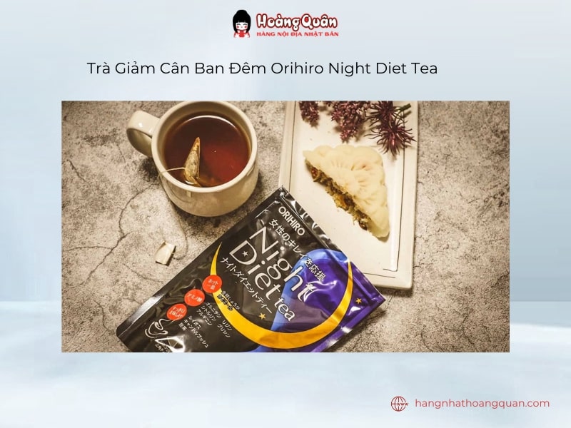 Trà Giảm Cân Ban Đêm Orihiro Night Diet Tea (24 gói) để duy trì, cải thiện vóc dáng
