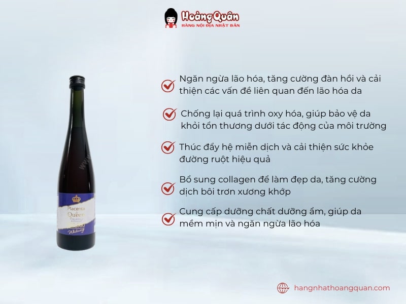 Công dụng thực phẩm bảo vệ sức khỏe Placenta de Queen 500,000