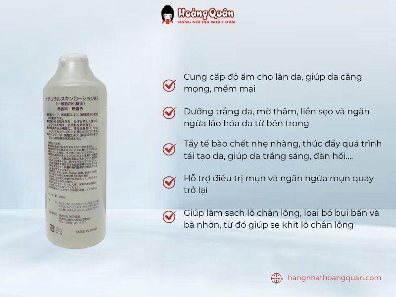 Công dụng lotion tía tô Dokudami 500ml