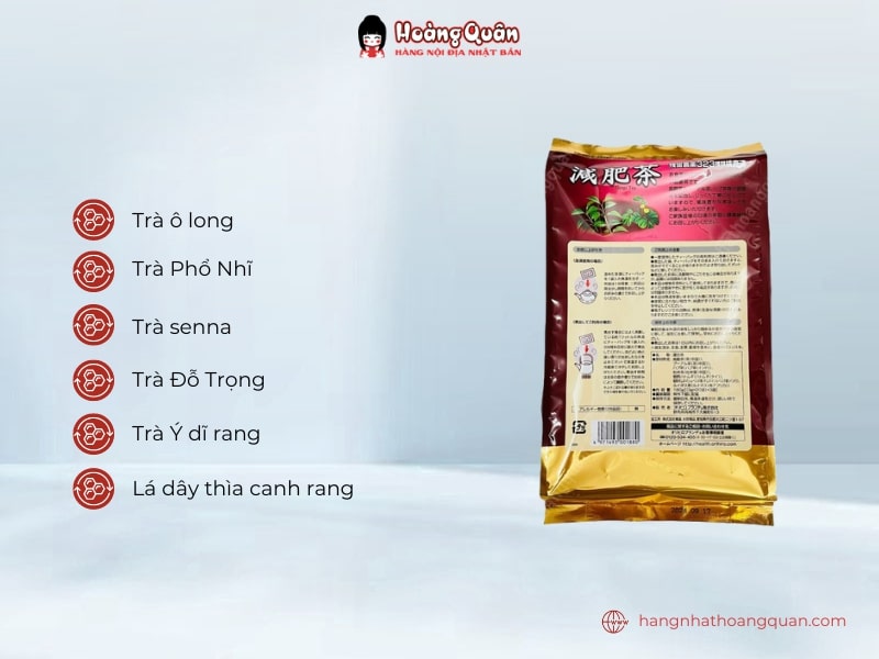 Trà Genpi giảm mỡ bụng Orihiro 180g là sự kết hợp của 7 loại trà tự nhiên