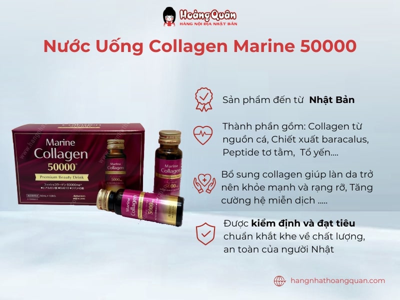 Nước uống collagen Marine 50000 Premium Beauty rất được ưa chuộng tại Nhật Bản