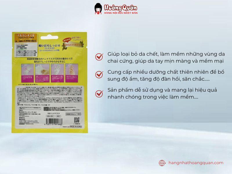 Công dụng ủ da tay Handmask Beauty World