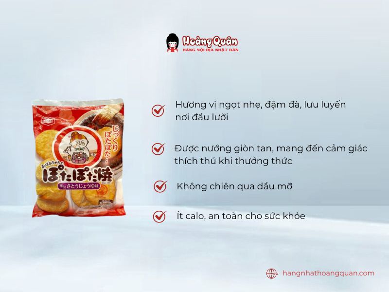 Bánh Gạo Bà Già Kameda Potapota Nhật có hương vị thơm ngon khó cưỡng