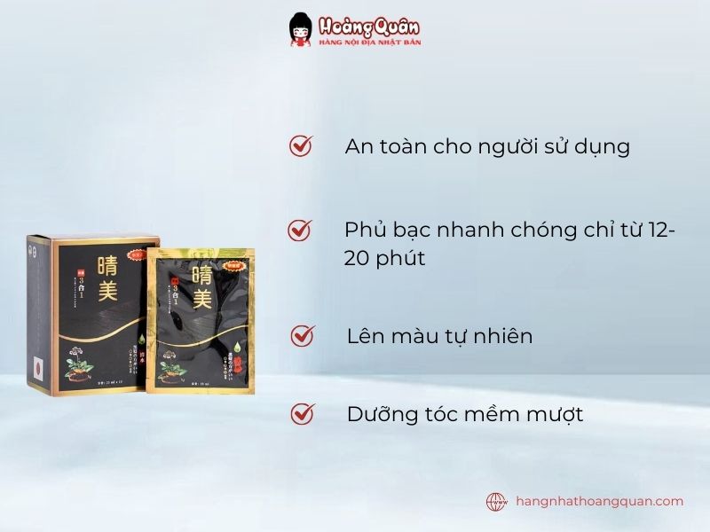 Công dụng Dầu Gội Nhuộm Hữu Cơ KOMI Nâu Hạt Dẻ 