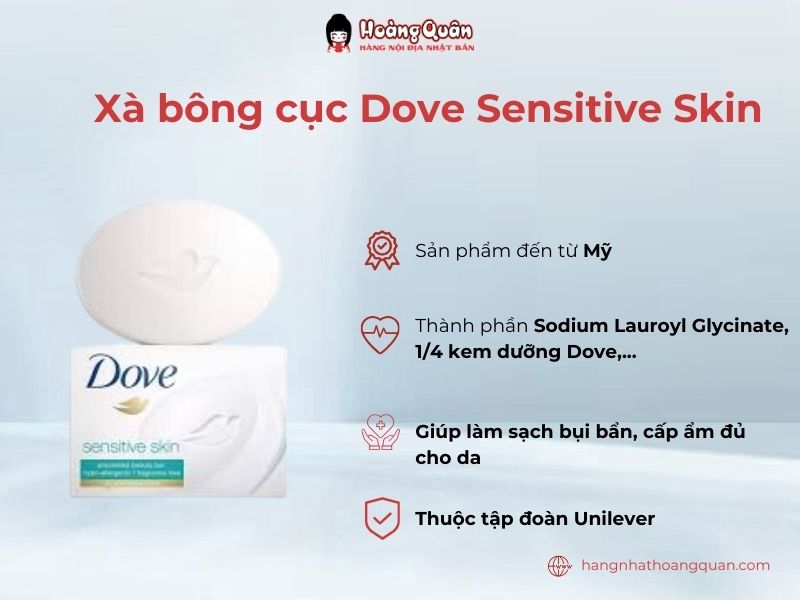 Xà bông cục Dove Sensitive Skin