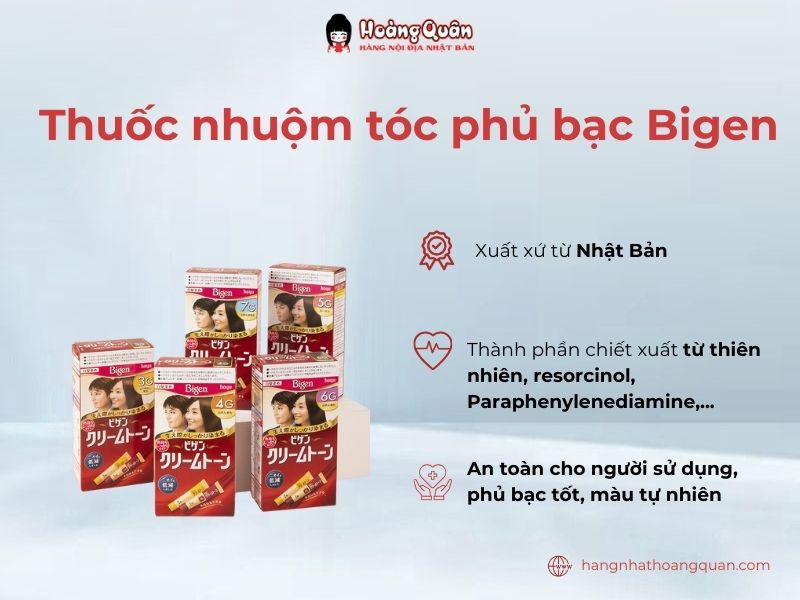 Thuốc nhuộm tóc phủ bạc Bigen