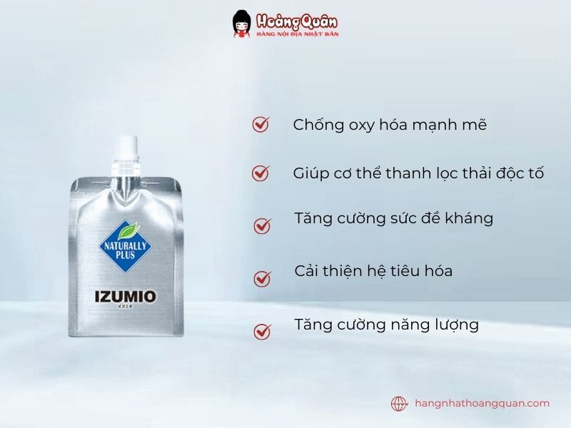 Công dụng nước điện giải Izumio