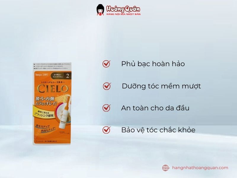 Công dụng thuốc nhuộm tóc phủ bạc Cielo 2 