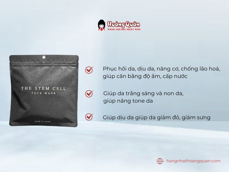 Công dụng của Mặt Nạ The Stem Cell Face Mask 30M (Đen)