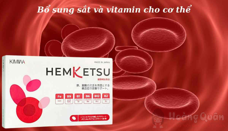 Thuốc Hemketsu bổ sung sắt và vitamin, giảm thiếu máu