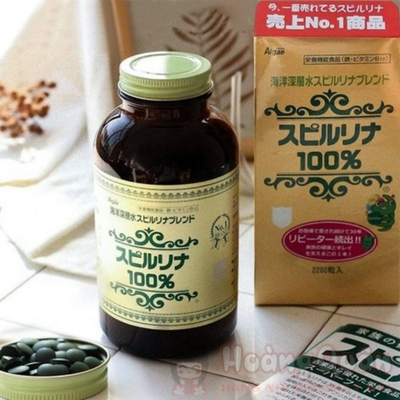 Tảo Spirulina 2200 viên (kết hợp 5% tảo nước biển sâu)