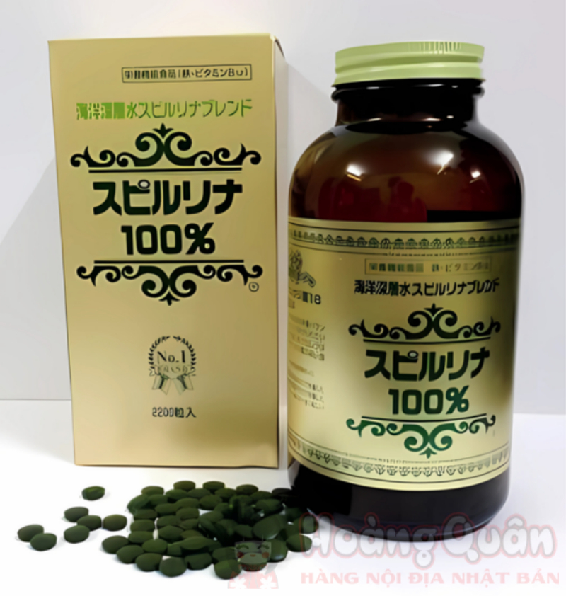 Tảo xoắn Spirulina Japan Algae Nhật Bản 2200 viên
