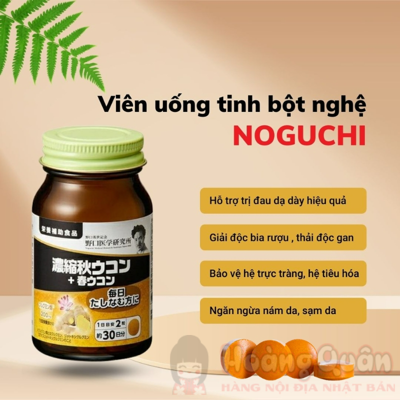 Viên Uống Tinh Chất Nghệ Mùa Thu Giải Độc Gan Noguchi