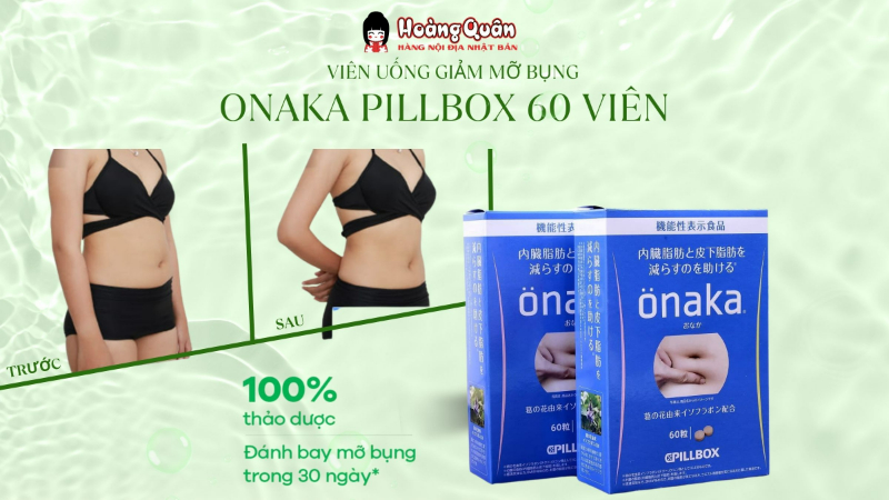 Viên Uống Giảm Mỡ Bụng Onaka Pillbox