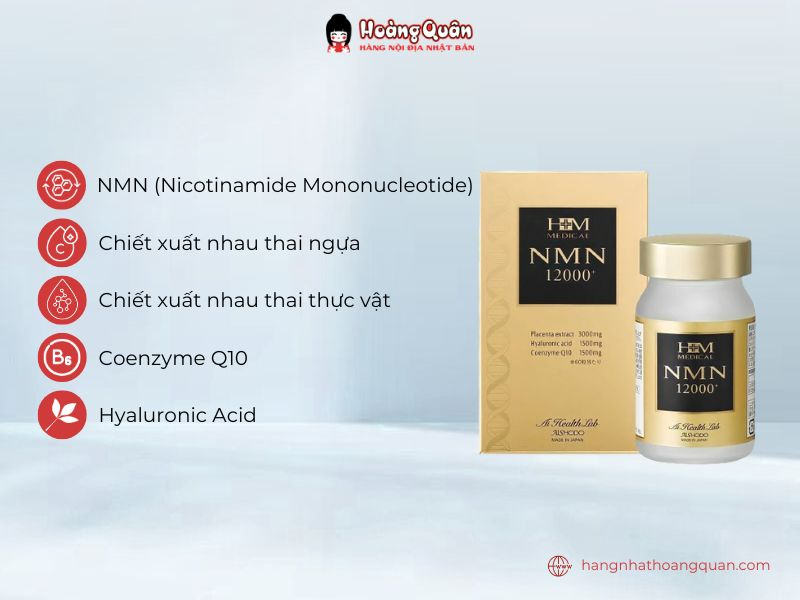Viên Uống Trẻ Hóa NMN AISHODO 12000mg