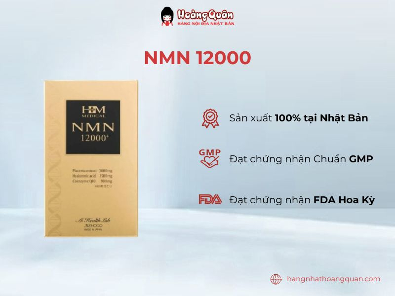 tác dụng Viên Uống Trẻ Hóa NMN AISHODO 12000mg