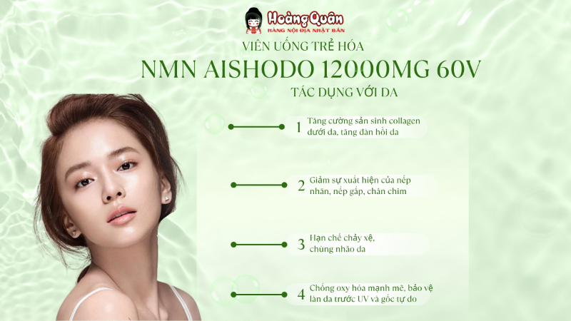 thành phần Viên Uống Trẻ Hóa NMN AISHODO 12000mg