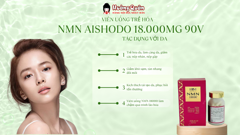 thành phần Viên Uống Trẻ Hóa NMN AISHODO 18.000mg