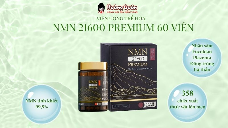 cách dùng Viên Uống Trẻ Hóa NMN 21600 Premium
