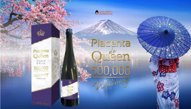 công dụng Nước Uống Trắng Da Placenta De Queen 500,000 Whitening 480ml