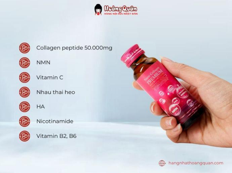 thành phần Nano Collagen Premium 5000mg + NMN