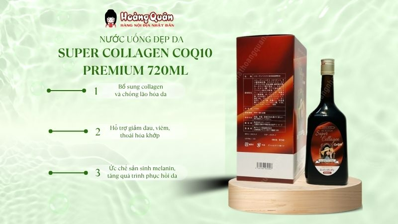 Nước Uống Đẹp Da Super Collagen CoQ10 Premium 720ml từ Nhật
