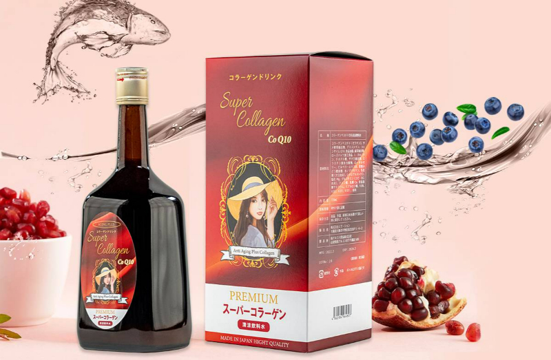 tác dụng Nước Uống Đẹp Da Super Collagen CoQ10 Premium 720ml từ Nhật