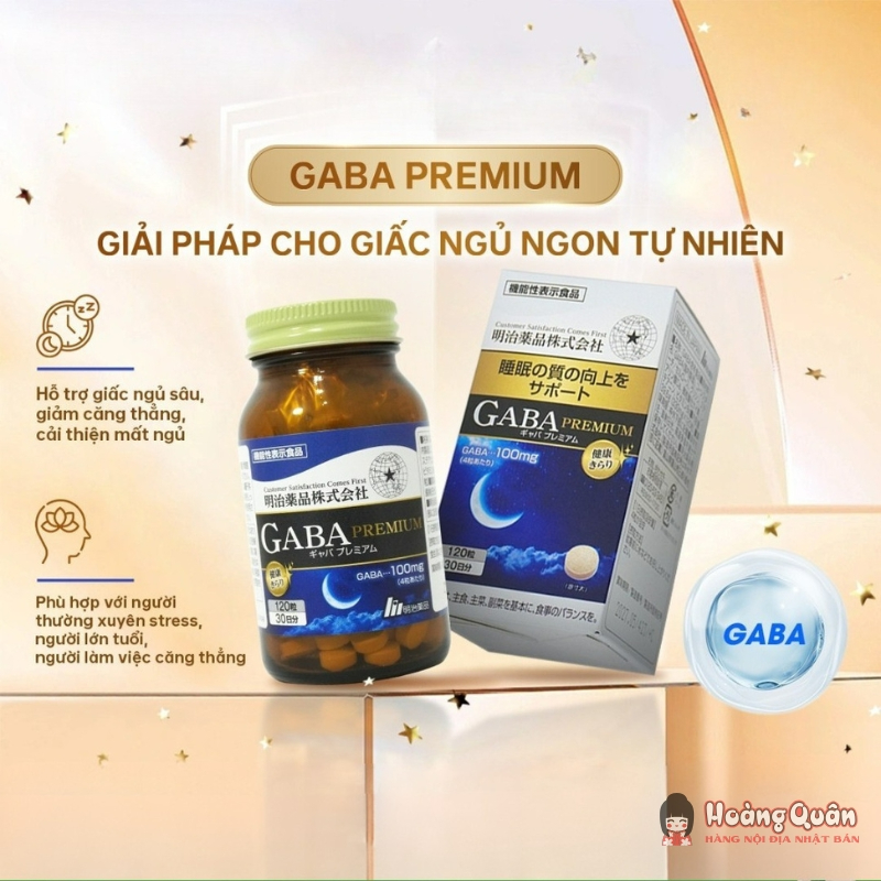 Viên Uống Meiji GABA PREMIUM 120 Viên