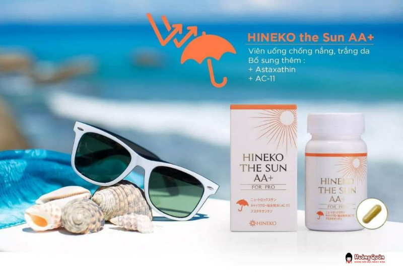 thành phần Viên Uống Chống Nắng Hineko 30 viên