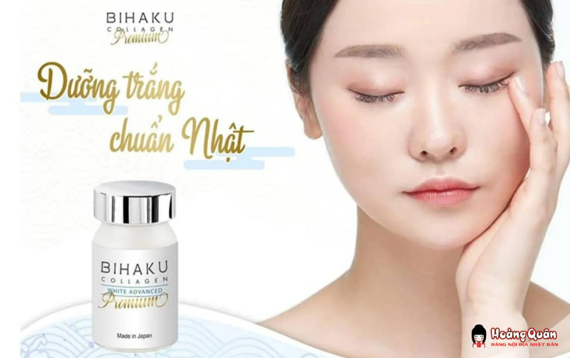 Viên uống trắng da Bihaku Premium Collagen White Advanced Premium