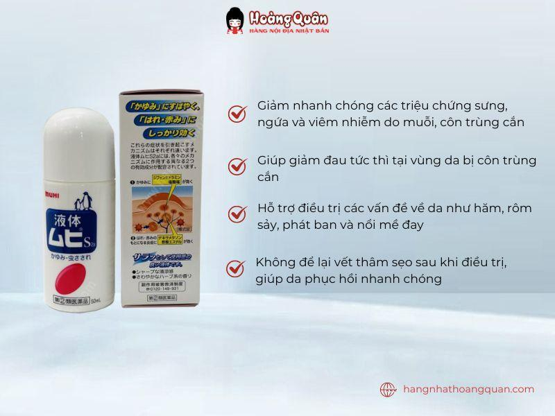 lăn muỗi muhi trị muỗi đốt côn trùng cắn