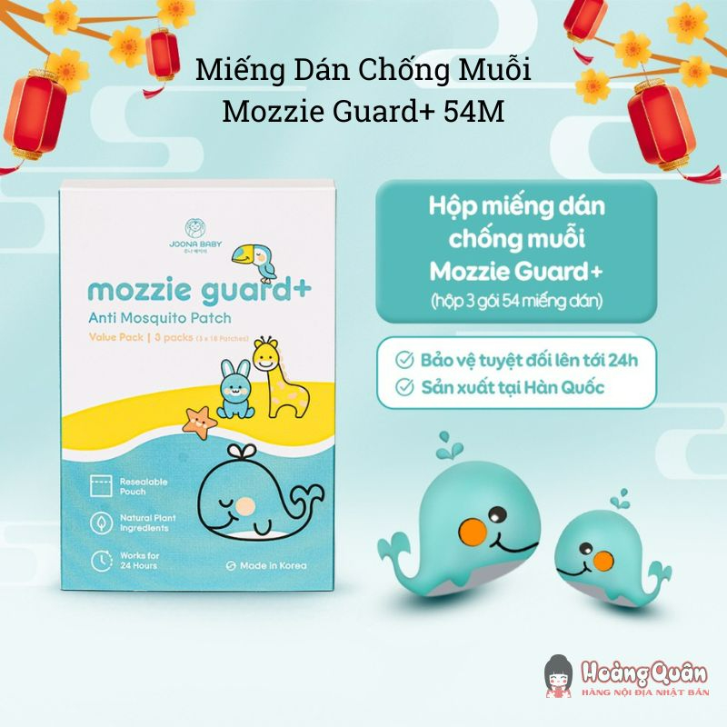 Miếng dán chống muỗi Mozzie guard+ Joona Baby Hàn Quốc - 54 miếng