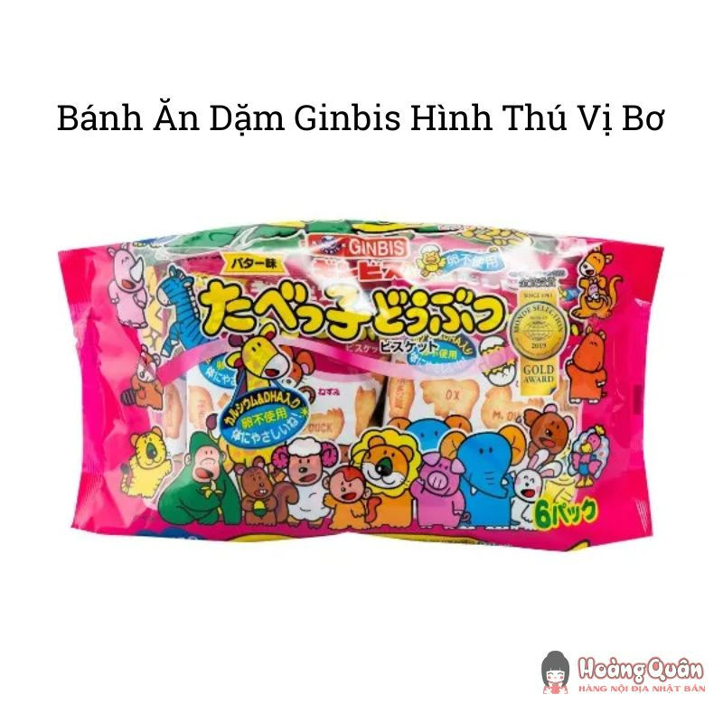 Bánh Ăn Dặm Ginbis Hình Thú Vị Bơ