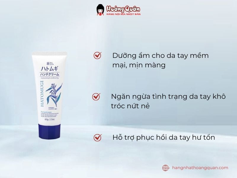 thành phần Kem dưỡng da tay Reihaku Hatomugi Hand Cream