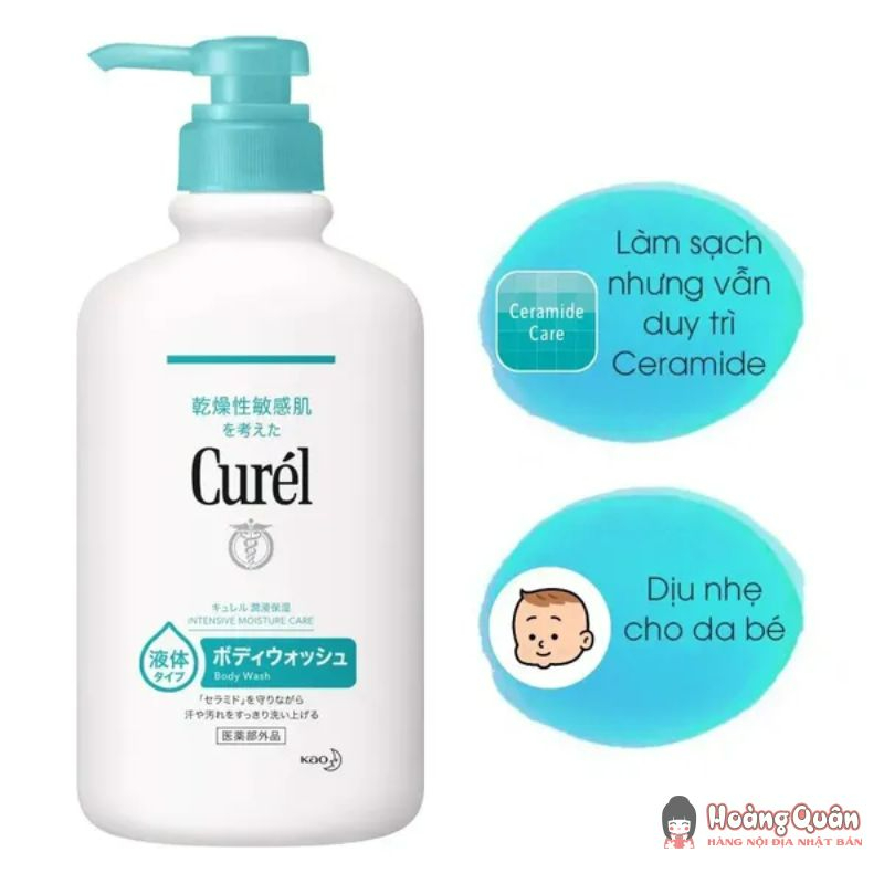 thành phần Sữa tắm toàn thân CURÉL cấp ẩm chuyên sâu 420ml